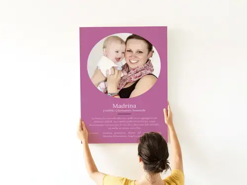 Poster Definizione Madrina - Personalizzabile