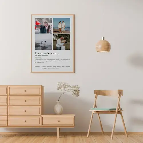 Herzensmensch - Poster personalizzabile con foto