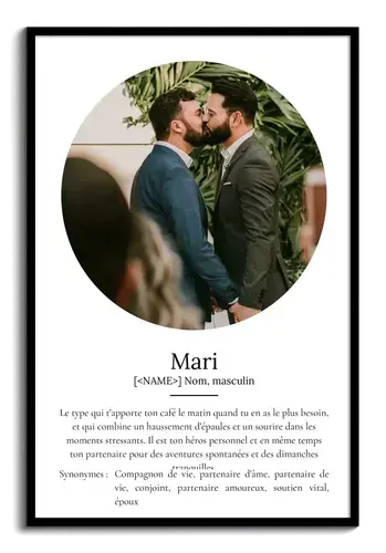 Poster Définition Personnalisé 'Mari'