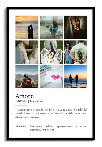 Crea il tuo Poster 'Amore': Definizione e foto personalizzati