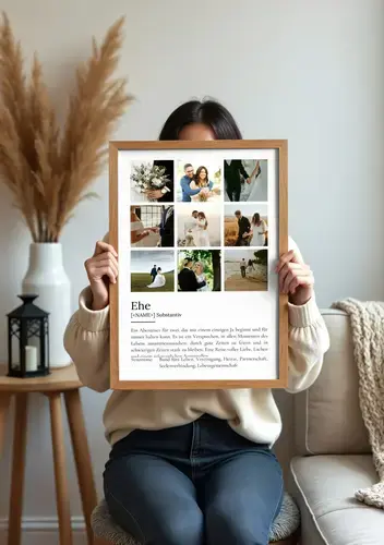 Definitions-Poster 'Ehe' im Duden-Stil, personalisierbar