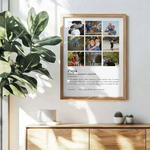 Poster Definizione "Papà" Personalizzato
