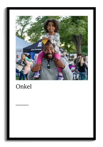 Poster Definizione "Zio" - Personalizzabile