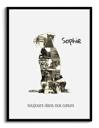 Collage Personnalisée Cane Corso – Créez des Souvenirs Canins Uniques