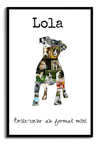 Collage Personnalisée Jack Russell: Créez un Souvenir Unique de votre Chien