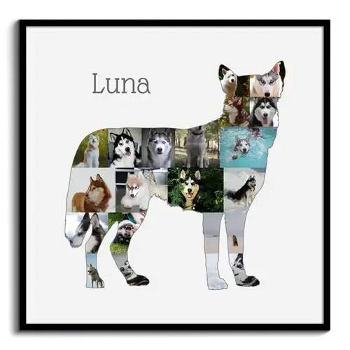 Créez une Silhouette Husky Unique avec vos Photos