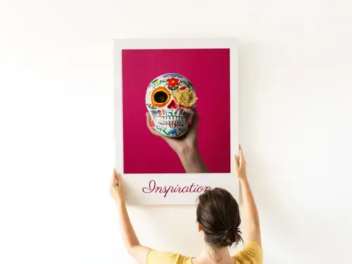 Individuelles Kunstposter mit Wunschfoto und -text