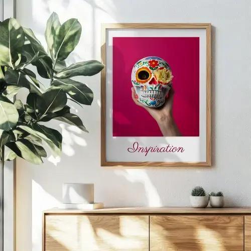 Individuelles Kunstposter mit Wunschfoto und -text