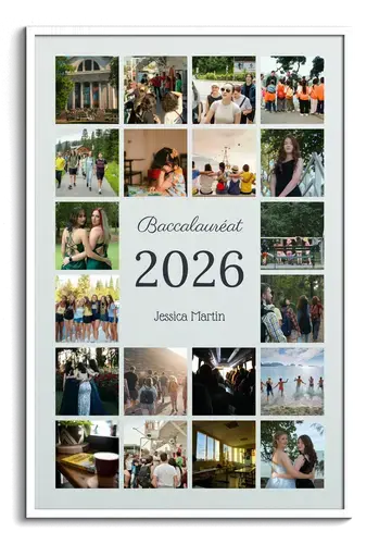 Collage photo bac et soirée de fin d'études
