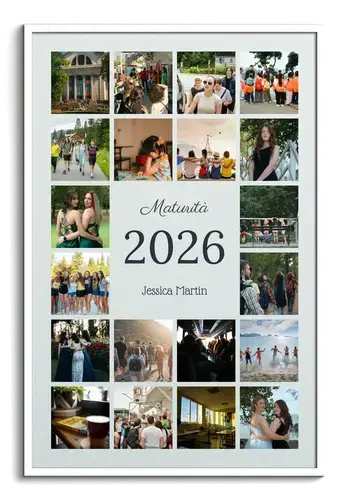 Collage foto per maturità e festa di diploma