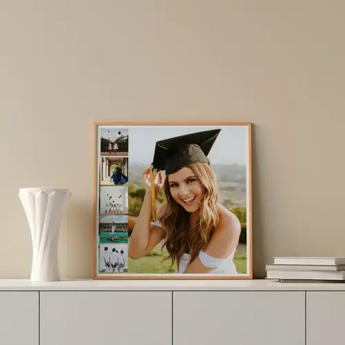 Collage diploma con testo personalizzabile