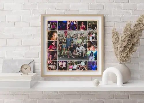 Collage photo festival avec texte