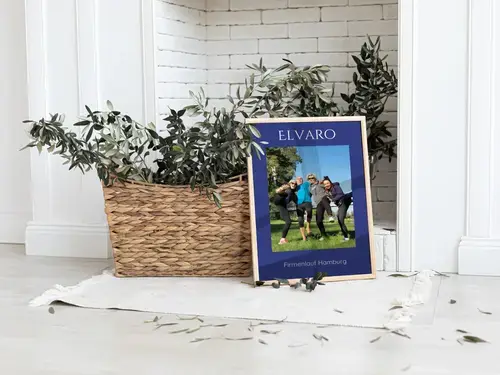 Firmenlauf-Fotocollage mit Text