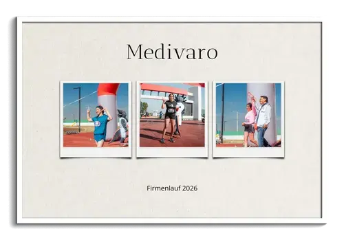 Firmenlauf-Fotocollage mit Text