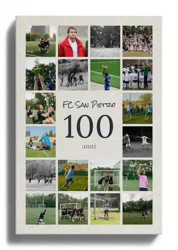 Collage calcio con testo personalizzato
