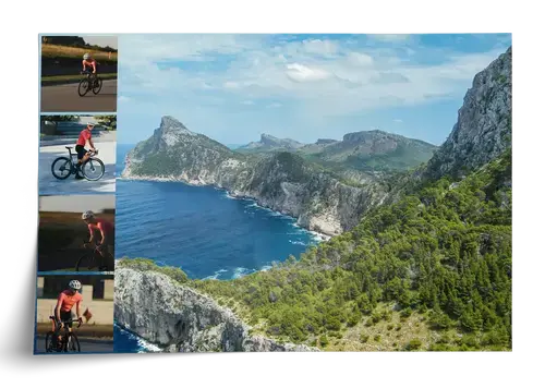 Modèle vélo de route avec texte personnalisé