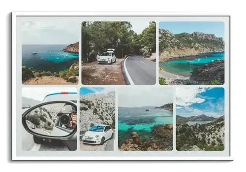 Roadtrip-Fotocollage mit Text