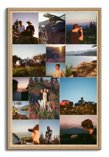 Roadtrip-Fotocollage mit Text