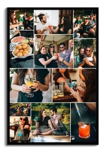 Collage foto Festa estiva con testo