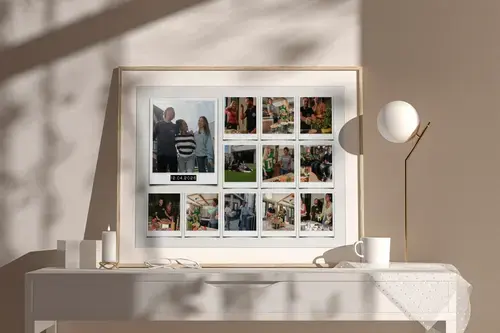 Collage photo pendaison de crémaillère