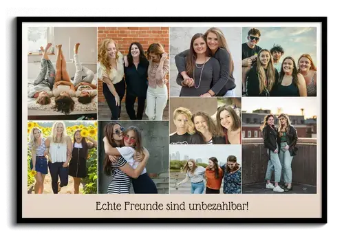 Erstelle deine einzigartige Freundschafts-Collage: Echte Freunde sind unbezahlbar!