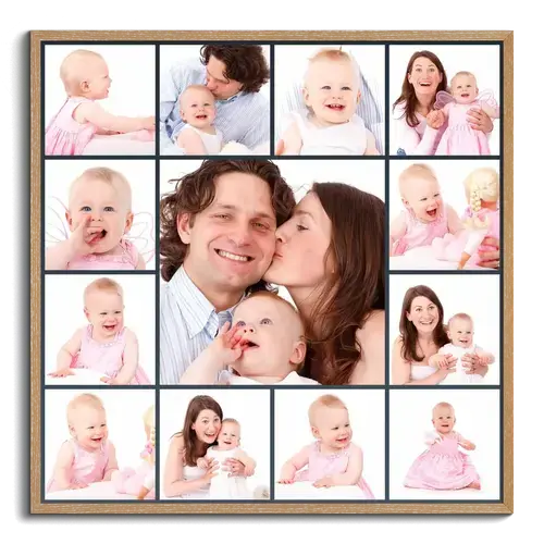 Fotoposter Geburtstags-Fotocollage - mit grossem Foto, gestalte jetzt