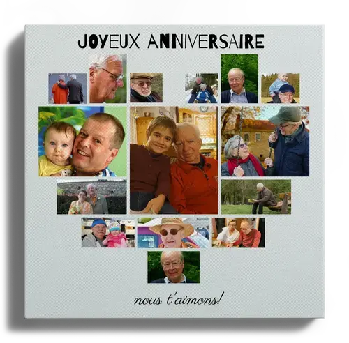 Créez un collage photo cœur personnalisé pour un souvenir unique