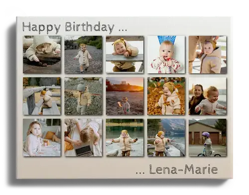 Crea una Collage su Acrilico per il Compleanno di Lena-Marie