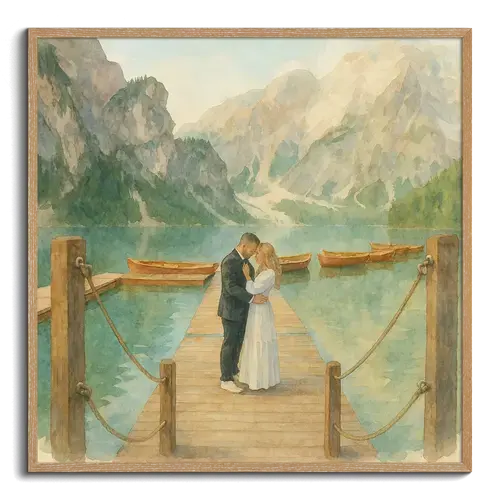 Foto trasformata con IA – Acquerello e altri stili