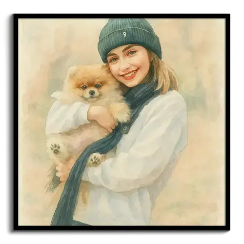 Foto trasformata con IA – Acquerello e altri stili