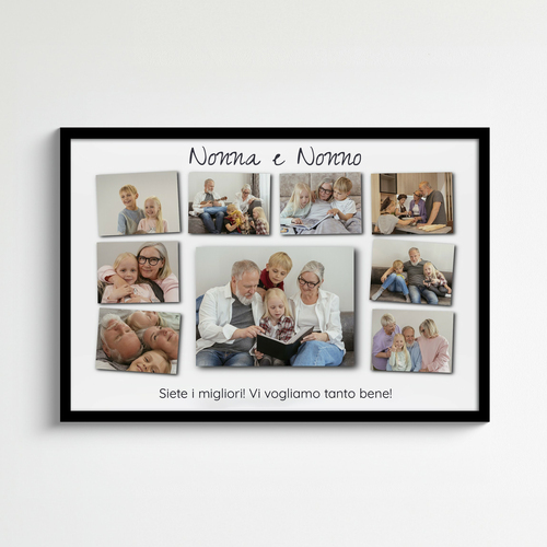 Regalo per nonni siete i migliori collage fotografico