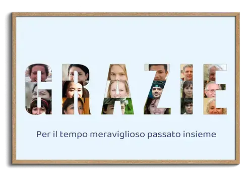 Regalo di addio per collega con spazio per firme