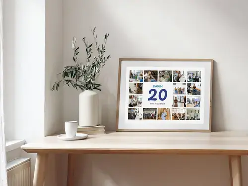 Collage foto numero 20 con nome e testo