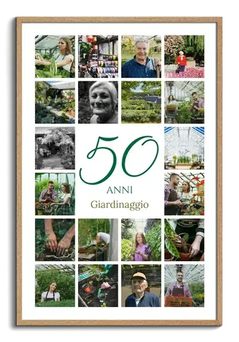 Collage numero per 50° anniversario aziendale
