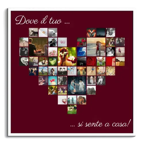 Crea il tuo cuore di foto personalizzato per catturare momenti speciali