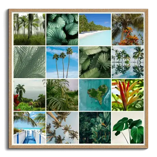Collage Premium: Piante e Fiori Tropicali
