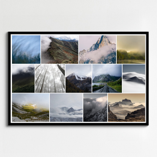 Fotocollage Wetter & Natur: Erstelle deine Nebel- und Gewittermotive im Premium-Druck