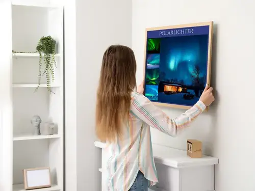 Naturphänomene-Collagen: Polarlichter & Regenbogen