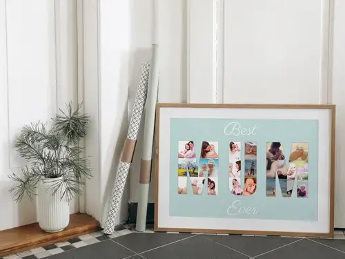 Collage Photo "Meilleure Maman" Personnalisable