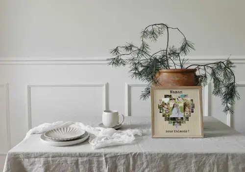 Collage Cœur Photos "Maman, nous t'aimons"