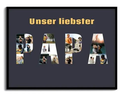 Foto-Collagen Mama/Papa/Oma/Opa - Fotos als Text