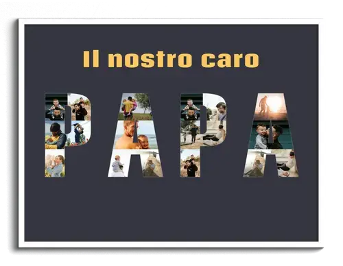 Fotocollage per genitori e nonni con testo da foto