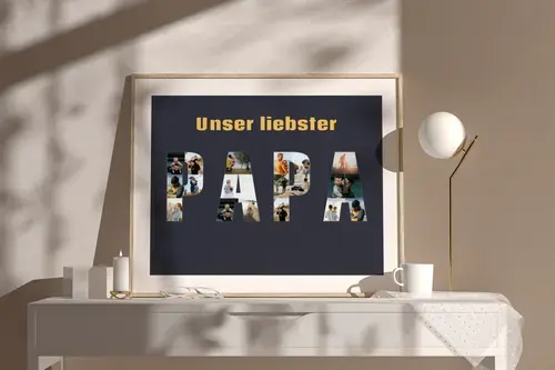 Foto-Collagen Mama/Papa/Oma/Opa - Fotos als Text