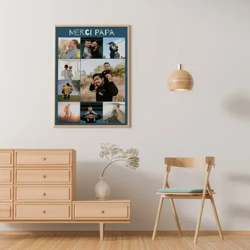 Collage photo pour papa avec texte personnalisé