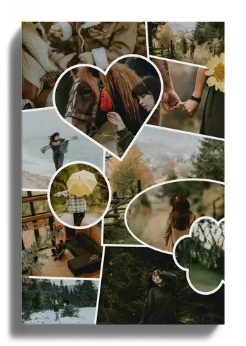 Collage scrapbook clean viaggio