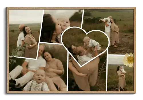 Collage scrapbook pulita momenti preferiti