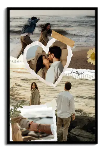 Collage scrapbook viaggio personalizzabile