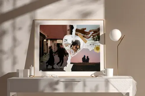 Collage scrapbook momenti preferiti