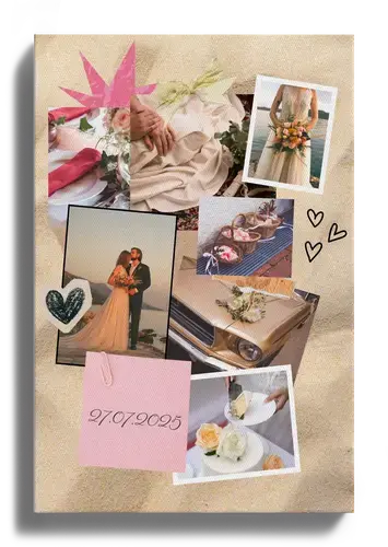 Collage scrapbook mariage et fiançailles