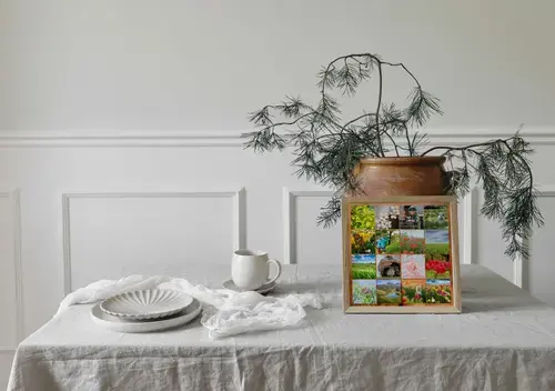 Collages photo de printemps – fleurs et prairies